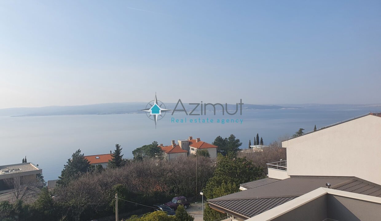 Crikvenica Stan 80 m2 sa panoramskim pogledom na more MIRNA LOKACIJA 70M OD MORA
